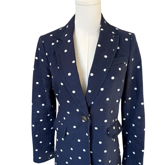 Boden - Polka Dot Detailed Blazer Sz 2 - Picture 3 of 9